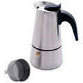 4 Cup Surgical Stainless Steel Espresso Maker